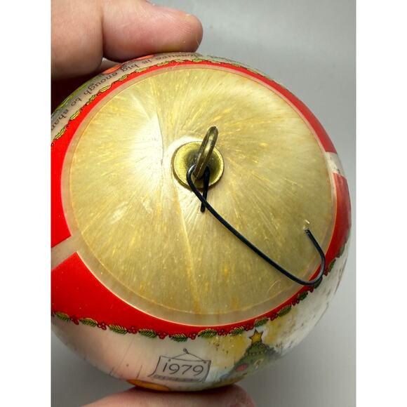 Vtg Hallmark Satin Ornament Joan Walsh Anglund 1979 Tree Trimmer Collection Box - Picture 6 of 7